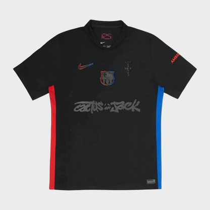 Camisa Barcelona Away x Travis Scott 24/25 - Torcedor Masculino - All Black
