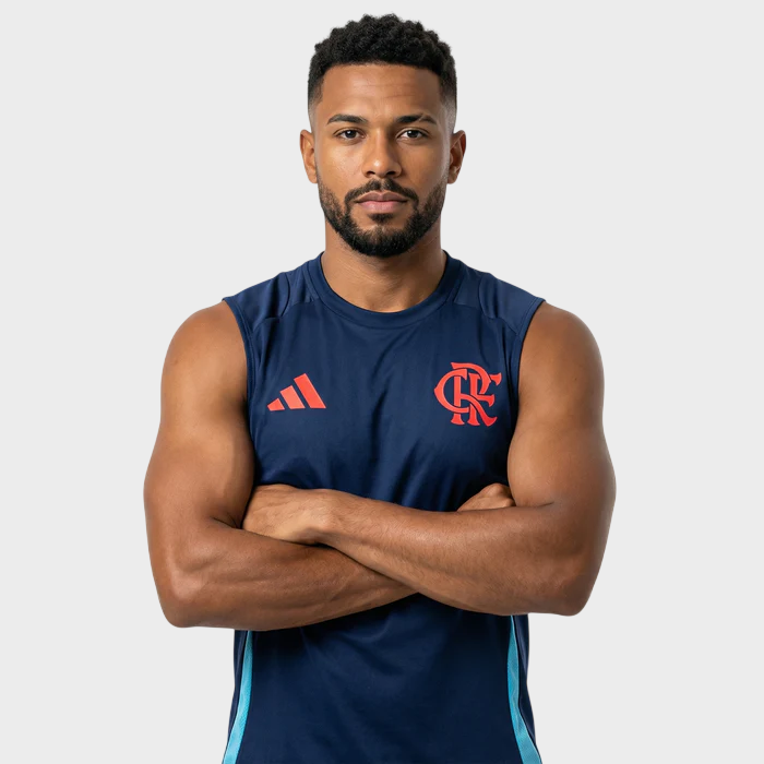 Camisa Regata Flamengo Treino II 25/26 - Azul Escuro