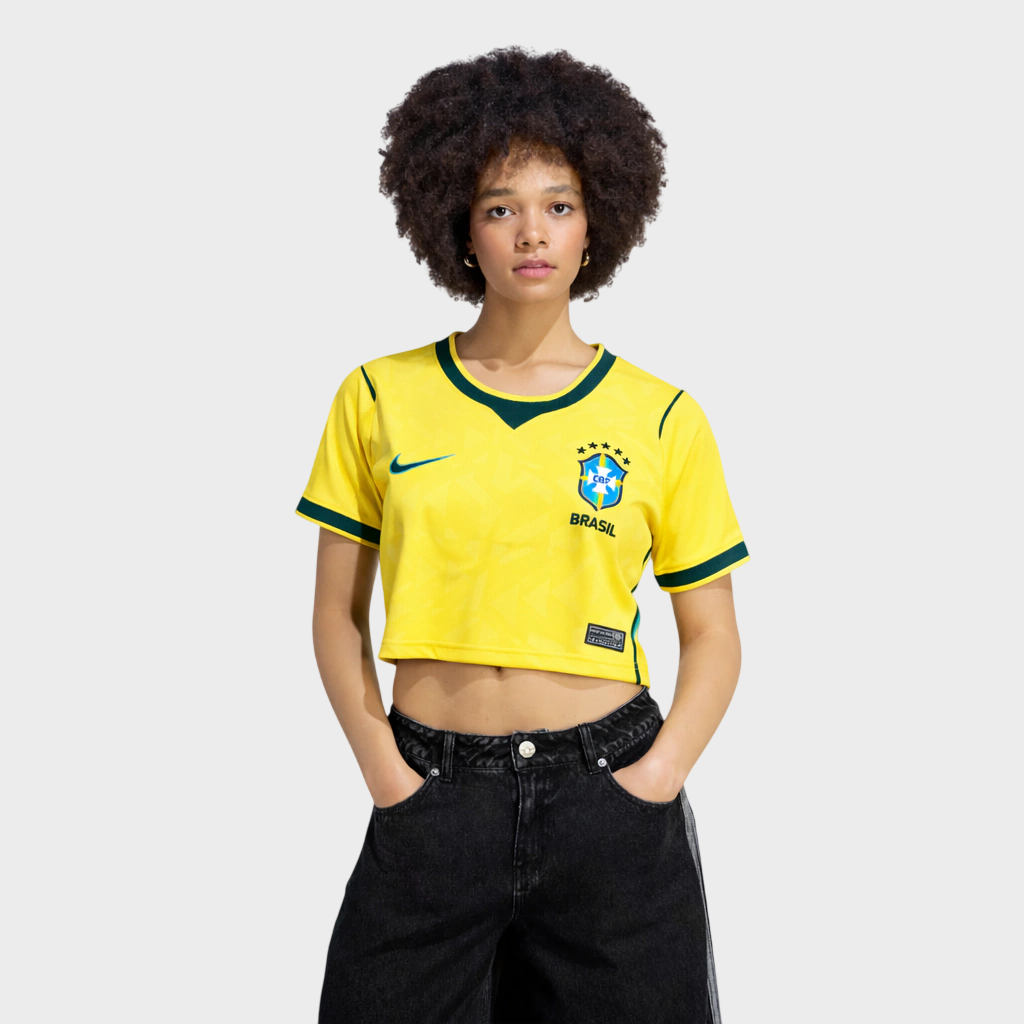 Cropped Seleção Brasileira Feminina I 26/27 - Torcedor - Amarela