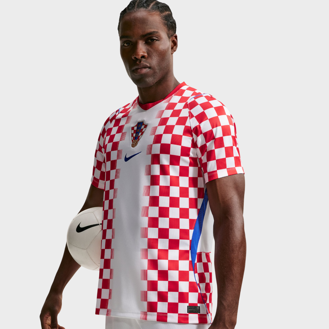 Camisa Croácia I 26/27 - Torcedor Masculina - Branco e Vermelho