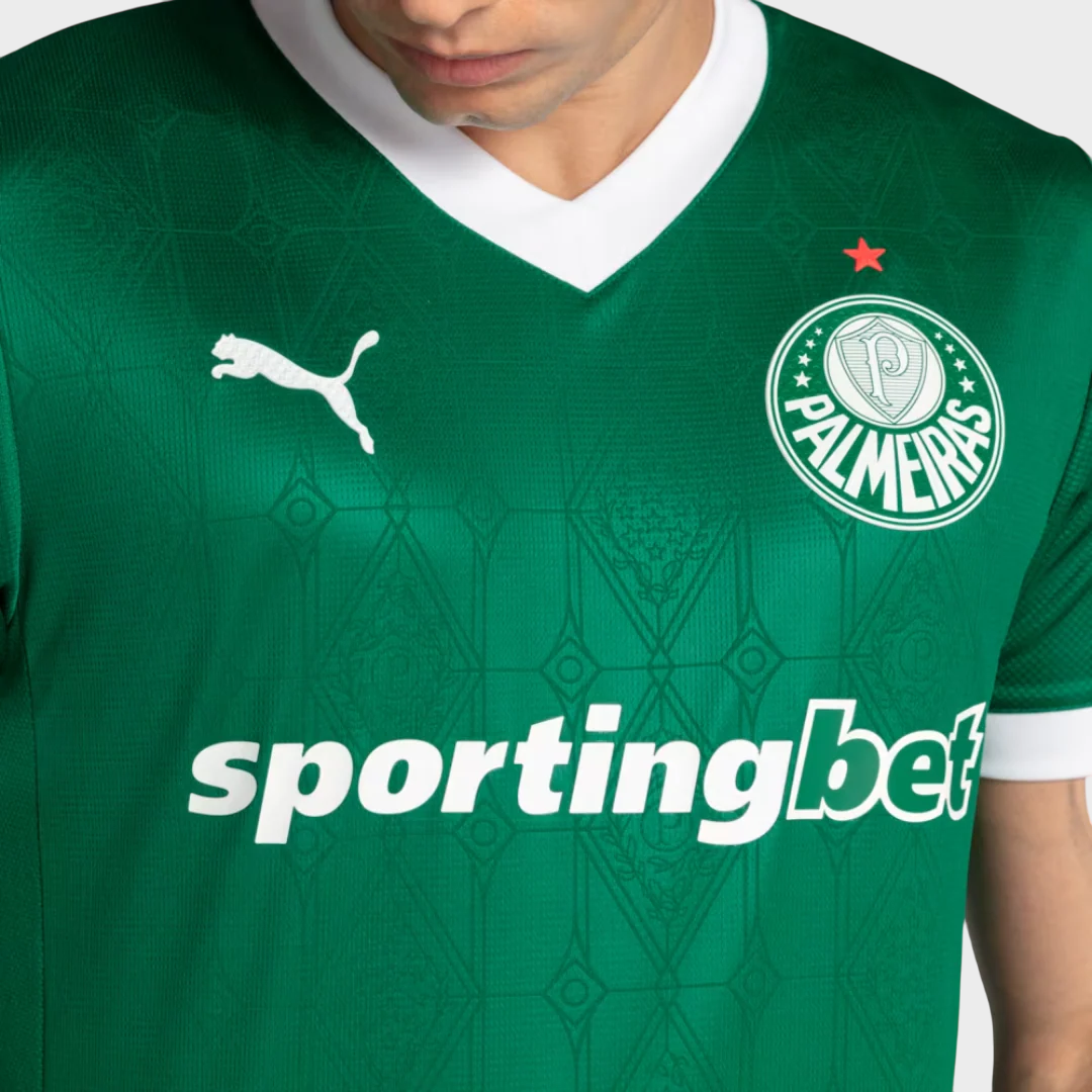 Camisa Palmeiras I 25/26 - Jogador Puma Masculina - Verde