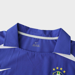Camisa Seleção Brasileira II 2002 Nike - Retrô - Azul