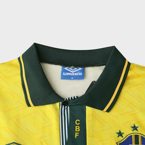 Camisa Seleção Brasileira I 1991/1993 - Retrô - Amarela