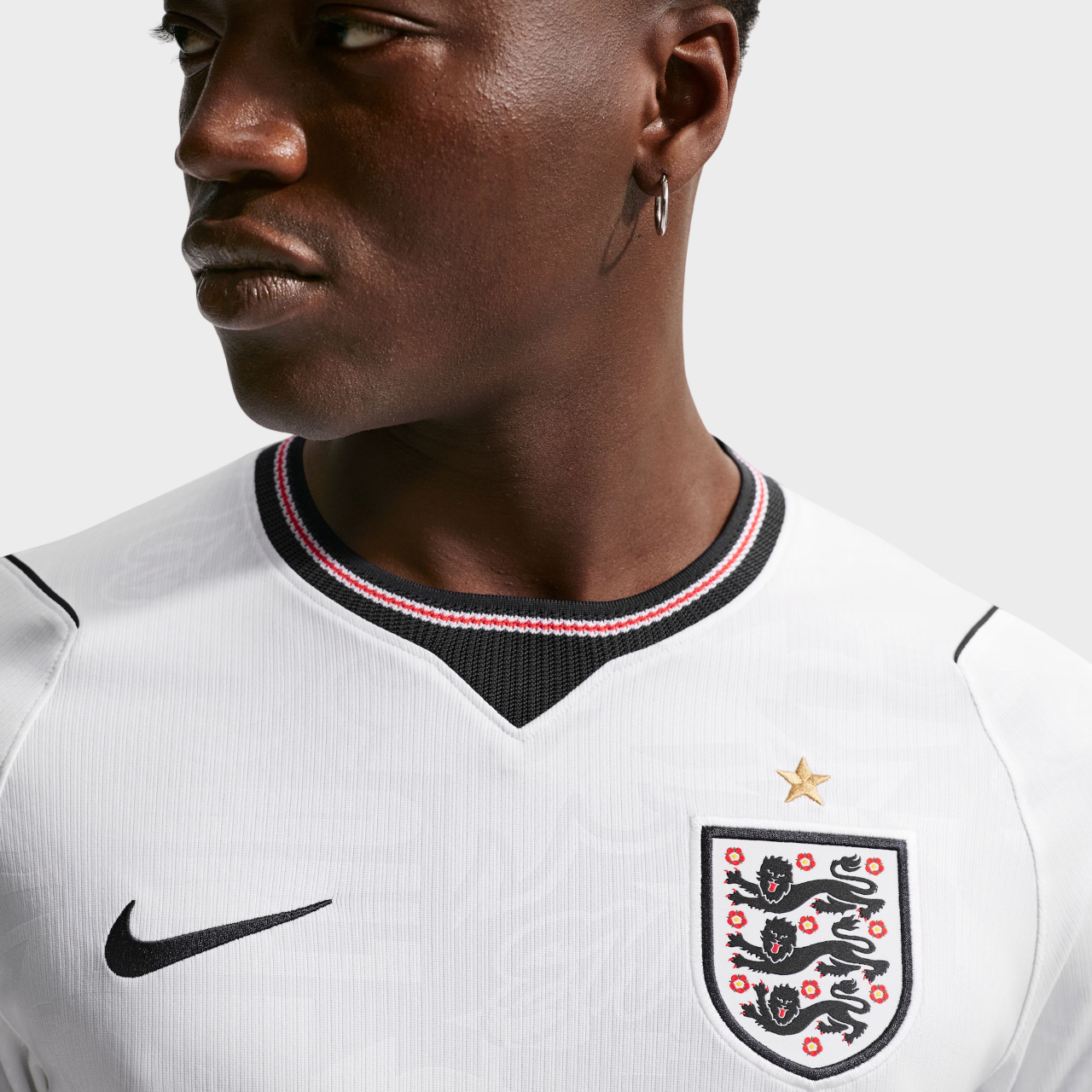 Camisa Inglaterra I 26/27 - Torcedor Masculina - Branca