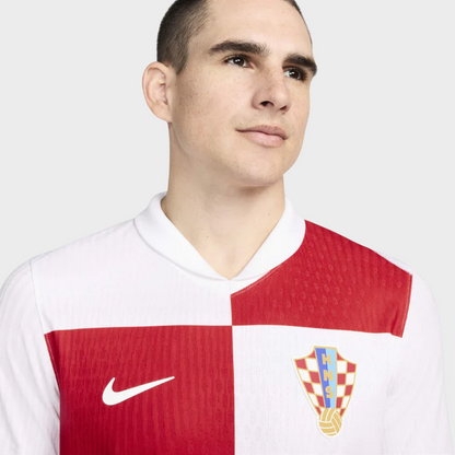 Camisa Croácia I 24/25 - Torcedor Nike Masculina - Branco e Vermelho