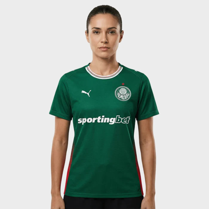 Camisa Palmeiras Feminina I 26/27 - Torcedor Puma - Verde