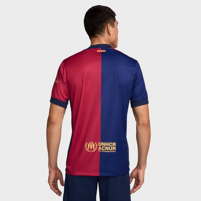 Camisa Barcelona I 24/25 - Torcedor Nike Masculina - Azul e Grená