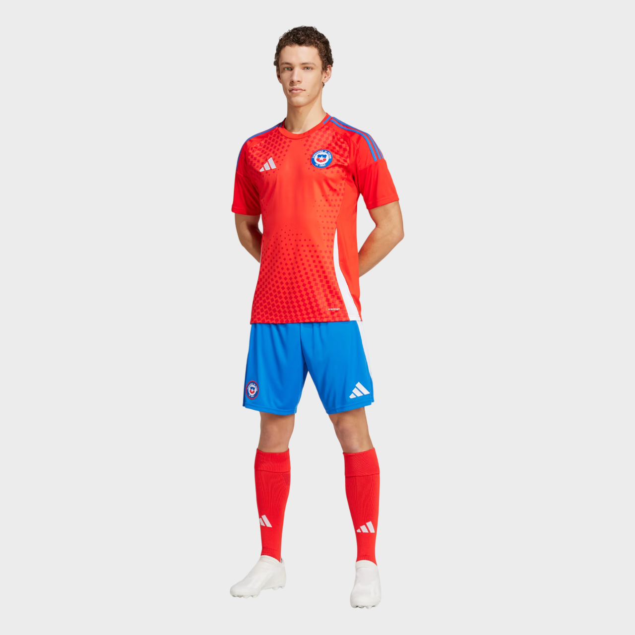 Camisa Chile I 24/25 - Torcedor Adidas Masculina - Vermelho