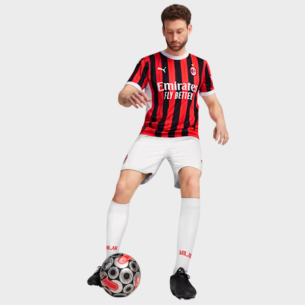 Camisa AC Milan I 24/25 - Torcedor Puma Masculina - Vermelho