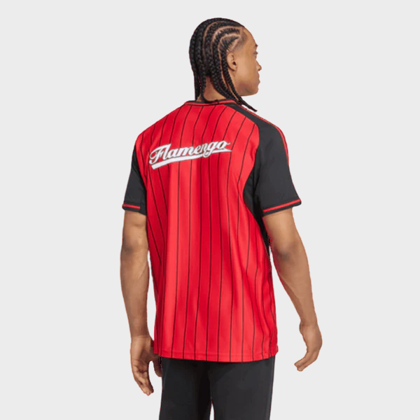 Camisa Flamengo US 2025 - Adidas - Vermelha e Preta