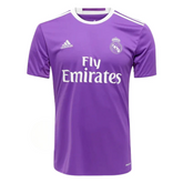 Camisa Real Madrid II 2016/2017 - Adidas - Roxa - Retrô