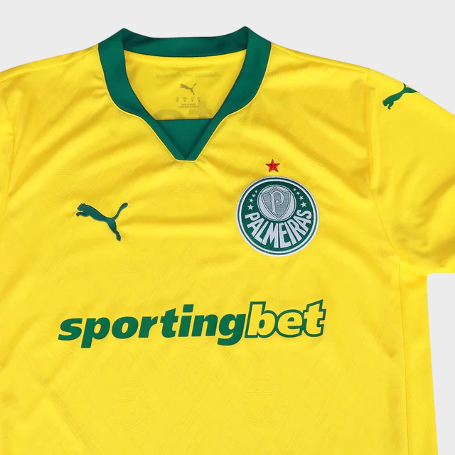 Camisa Palmeiras III 25/26 - Jogador Puma Masculina - Amarela