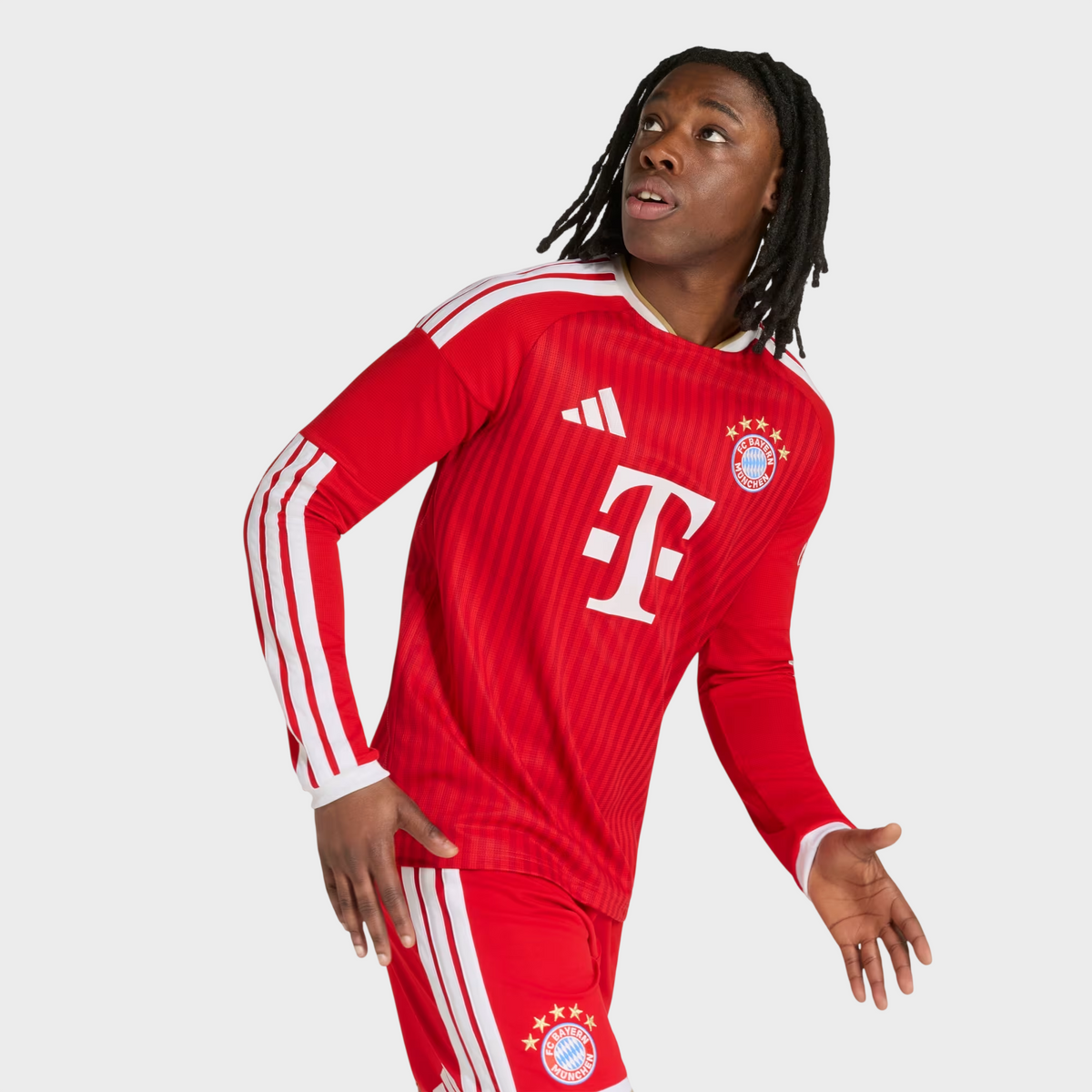 Camisa Bayer de Munique I Manga Longa 26/27 Torcedor - Vermelha