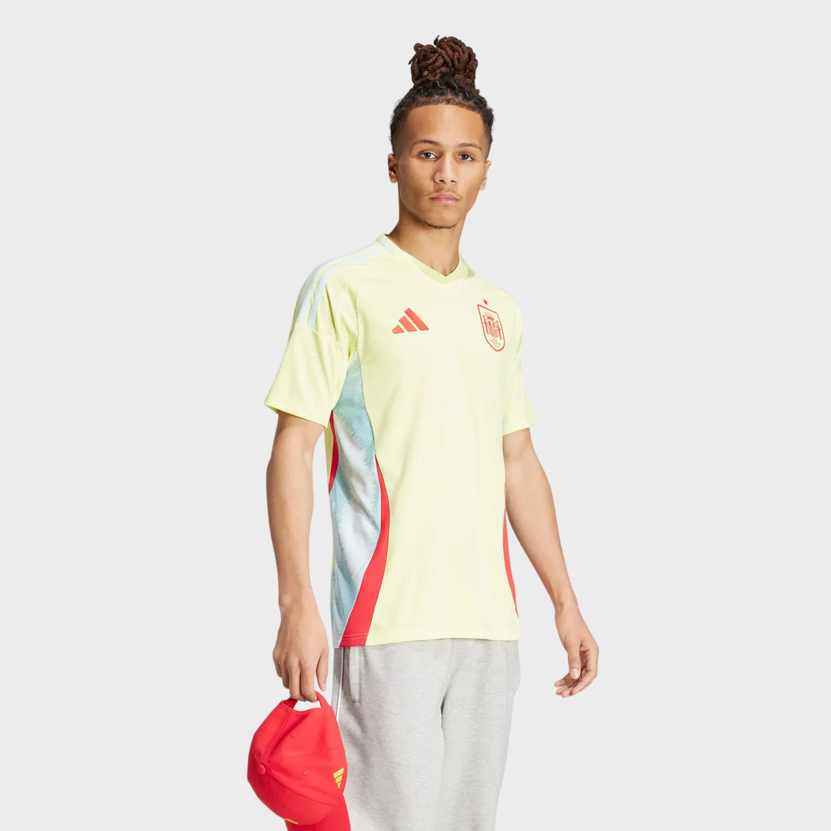 Camisa Espanha II 24/25 - Torcedor Adidas Masculina - Amaerlo Neon