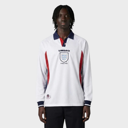 Camisa Inglaterra I Manga Longa 1998 - Retrô - Umbro