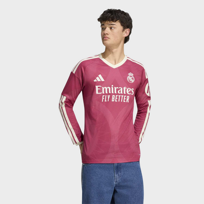 Camisa Real Madrid III Manga Longa 26/27 Torcedor - Rosa
