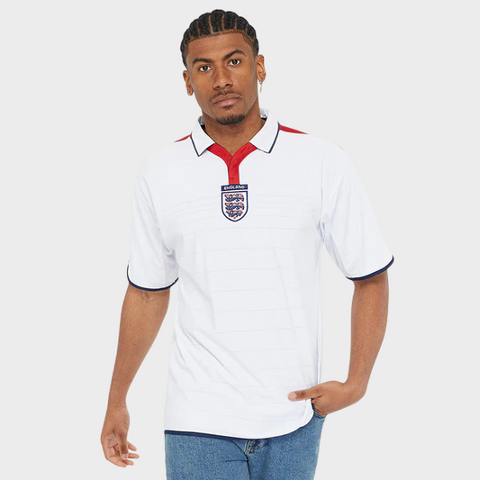 Camisa Inglaterra I 2004 Retrô - Branca