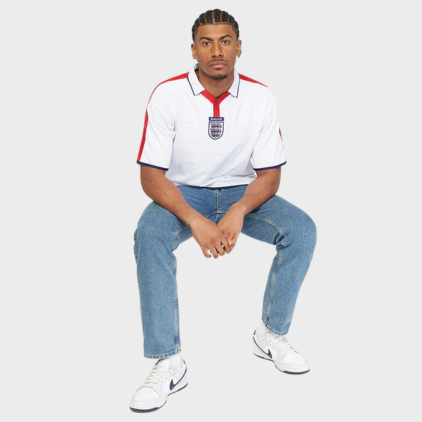 Camisa Inglaterra I 2004 Retrô - Branca
