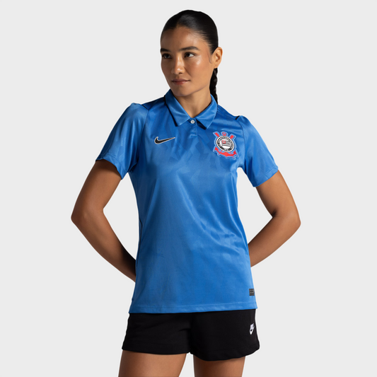 Camisa Corinthians Feminina III 26/27 - Torcedor - Azul