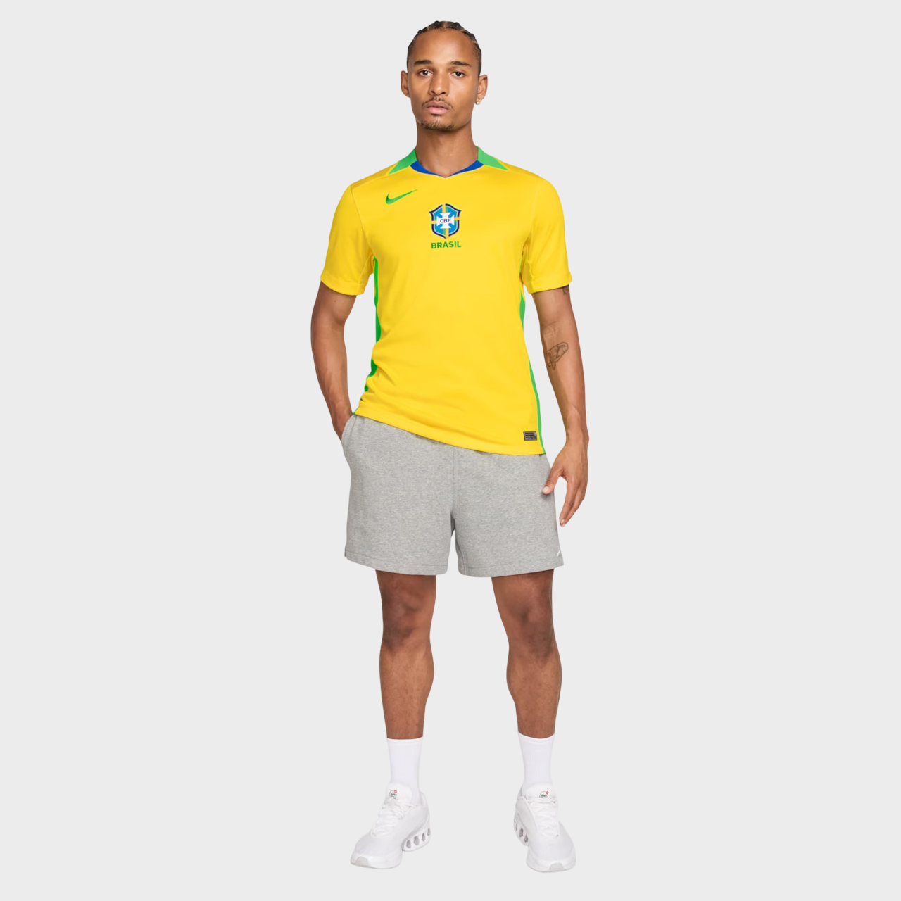 Camisa Seleção Brasileira I 25/26 - Torcedor Nike Masculina - Amarela