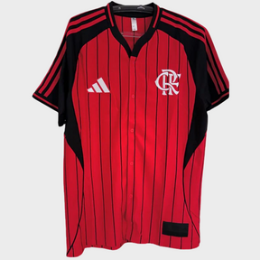 Camisa Flamengo US 2025 - Adidas - Vermelha e Preta