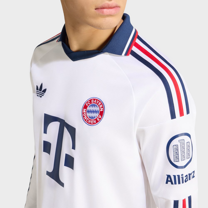 Camisa Bayer de Munique II Manga Longa 26/27 Torcedor - Branca