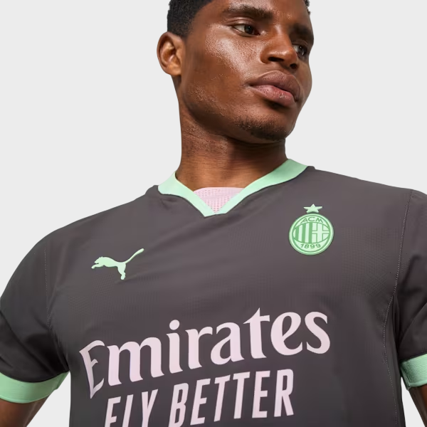 Camisa AC Milan III 24/25 - Torcedor Puma Masculina - Cinza