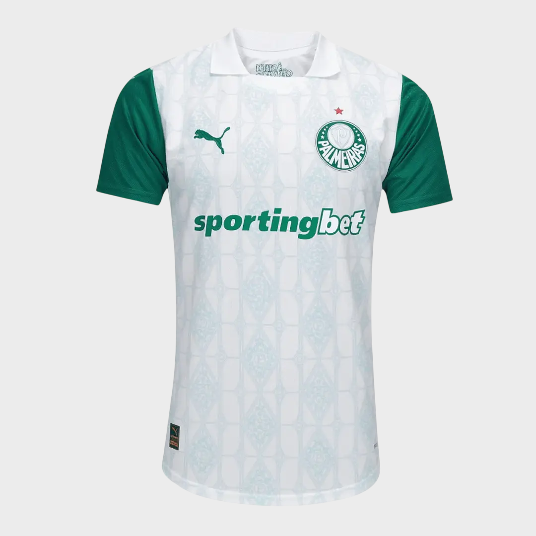 Camisa Palmeiras II 25/26 - Jogador Puma Masculina - Branca