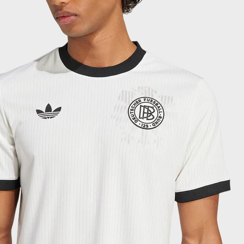Camisa Alemanha '125th Anniversary' 2025 Torcedor Adidas Masculina - Branca