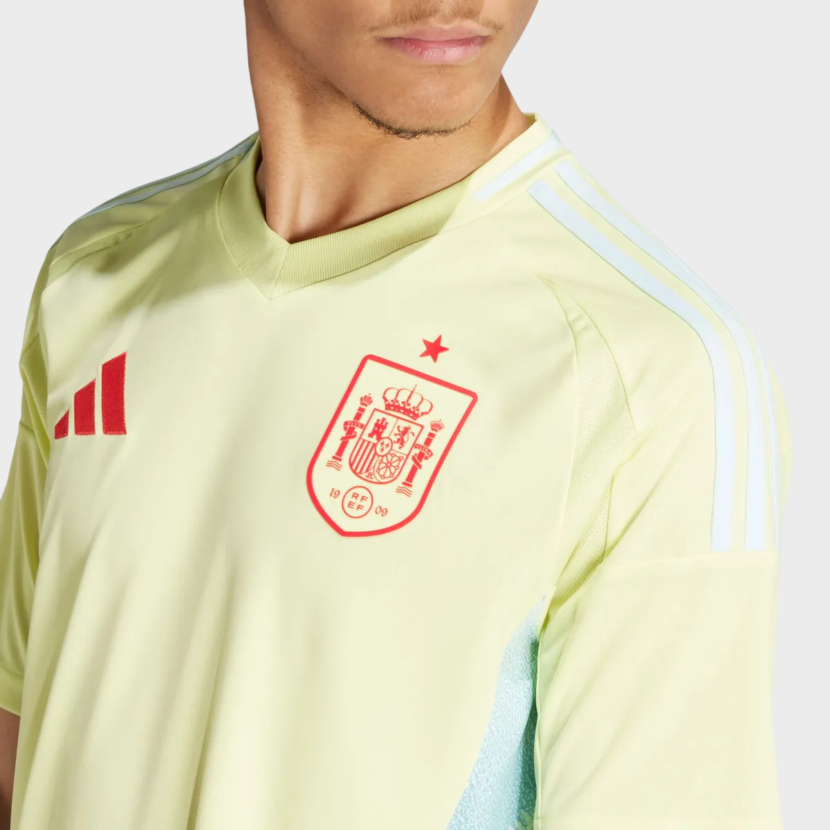 Camisa Espanha II 24/25 - Torcedor Adidas Masculina - Amaerlo Neon