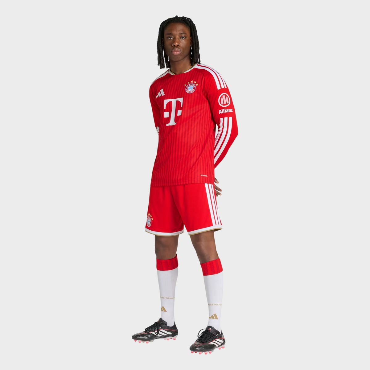 Camisa Bayer de Munique I Manga Longa 26/27 Torcedor - Vermelha