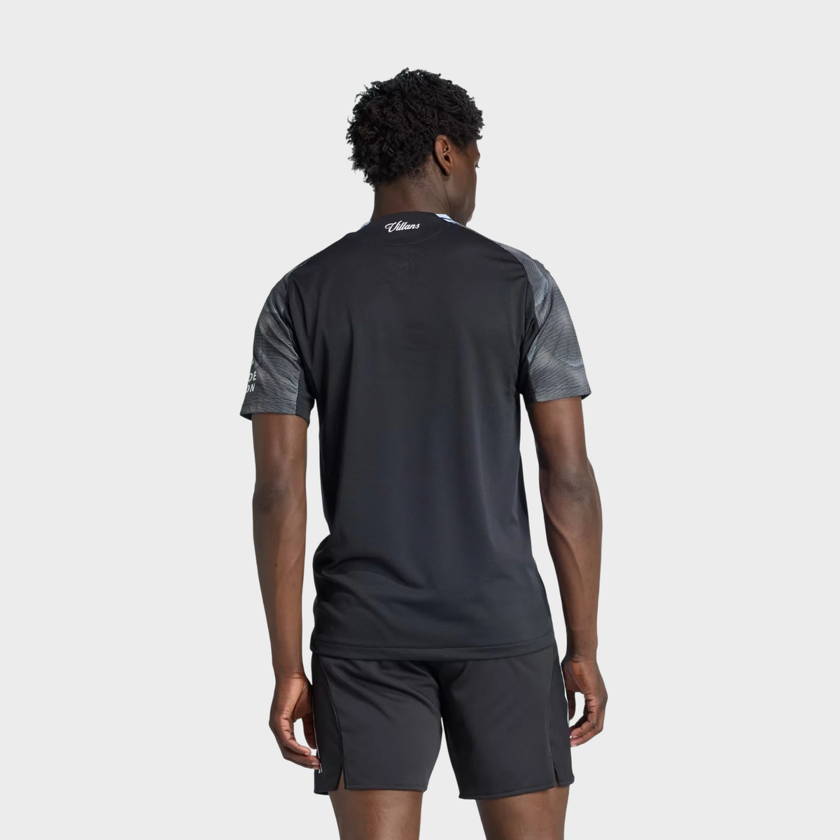 Camisa Aston Villa II 25/26 Adidas Torcedor Masculina - Preta
