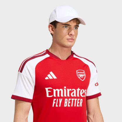 Camisa Arsenal I 26/27 Torcedor masculina - Branca e Vermelha