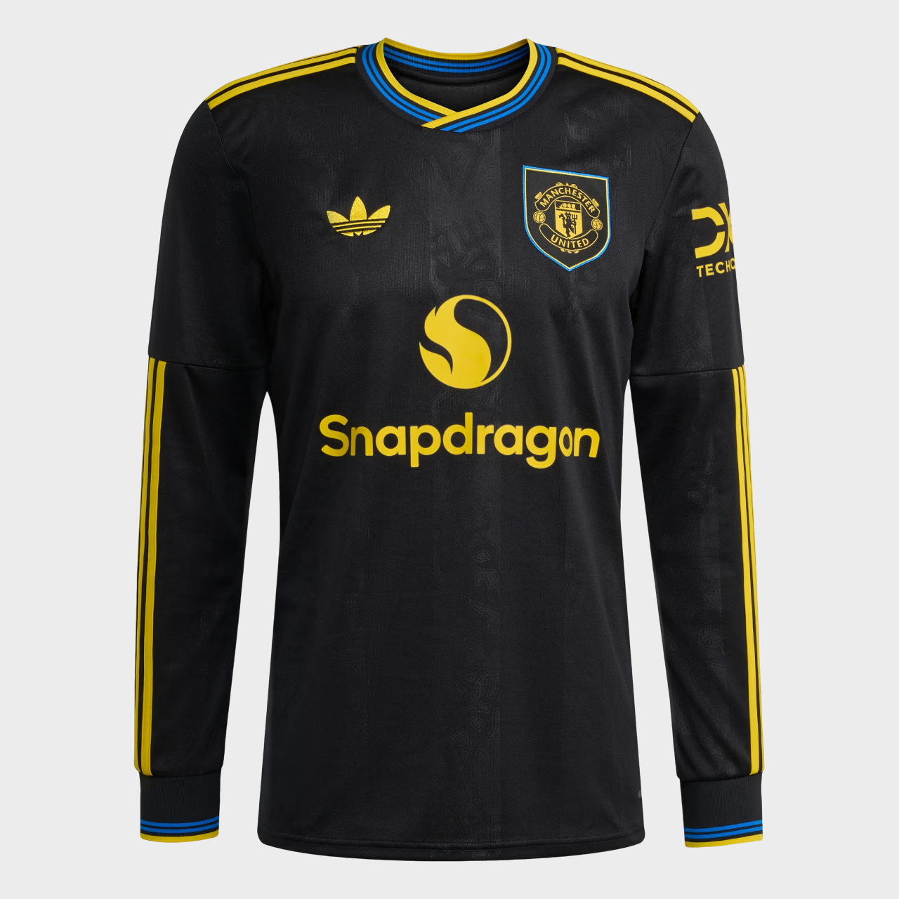 Camisa Manchester United III Manga Longa 25/26 - Torcedor Adidas Masculina - Preta