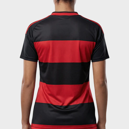 Camisa Flamengo Feminina I 26/27 - Vermelha e Preta