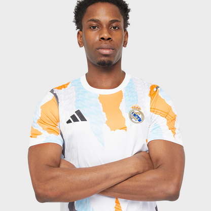 Camisa Real Madrid Pré Jogo 24/25 - Torcedor Adidas Masculina