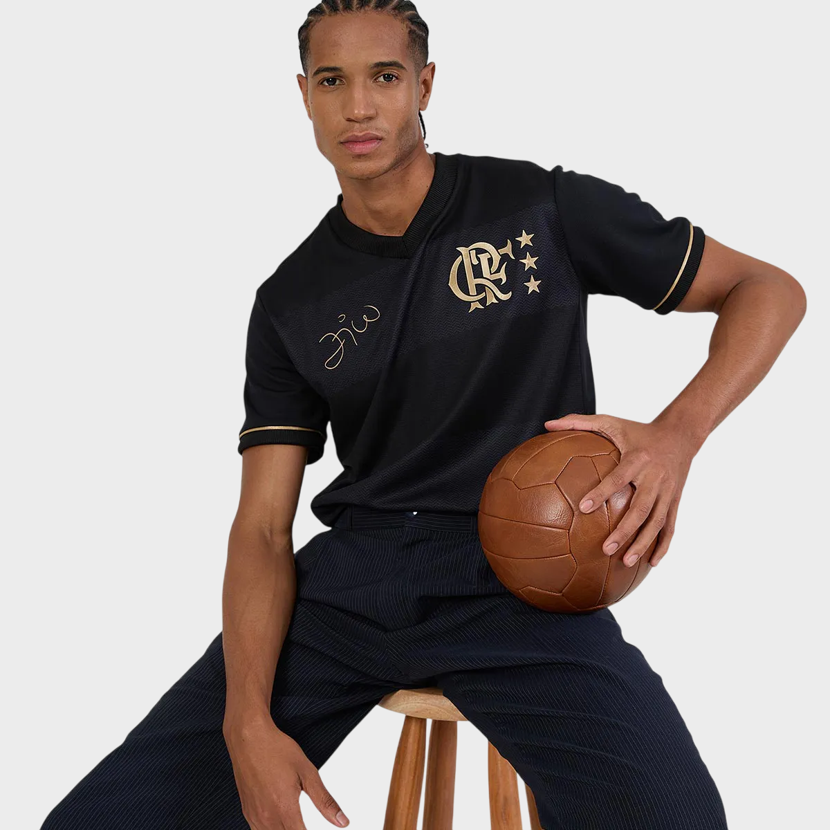 Camisa Flamengo Edição Especial Zico 25/26 Adidas Masculina - Preto