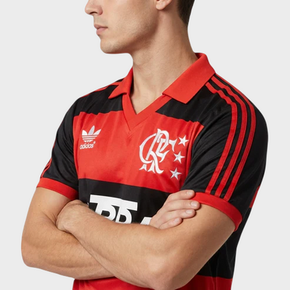 Camisa Flamengo I 1987 - Retrô - Lubrax