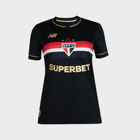 Camisa São Paulo Feminina III Comemorativa 25/26 - Preta