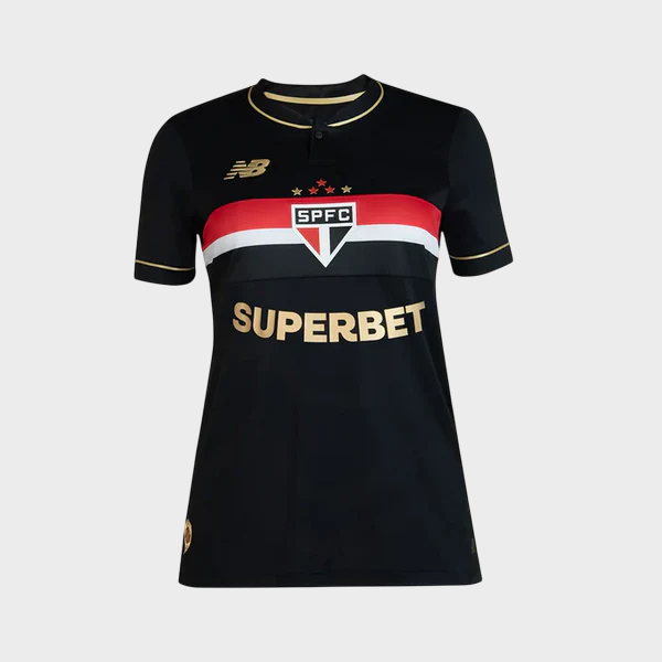 Camisa São Paulo Feminina III Comemorativa 25/26 - Preta