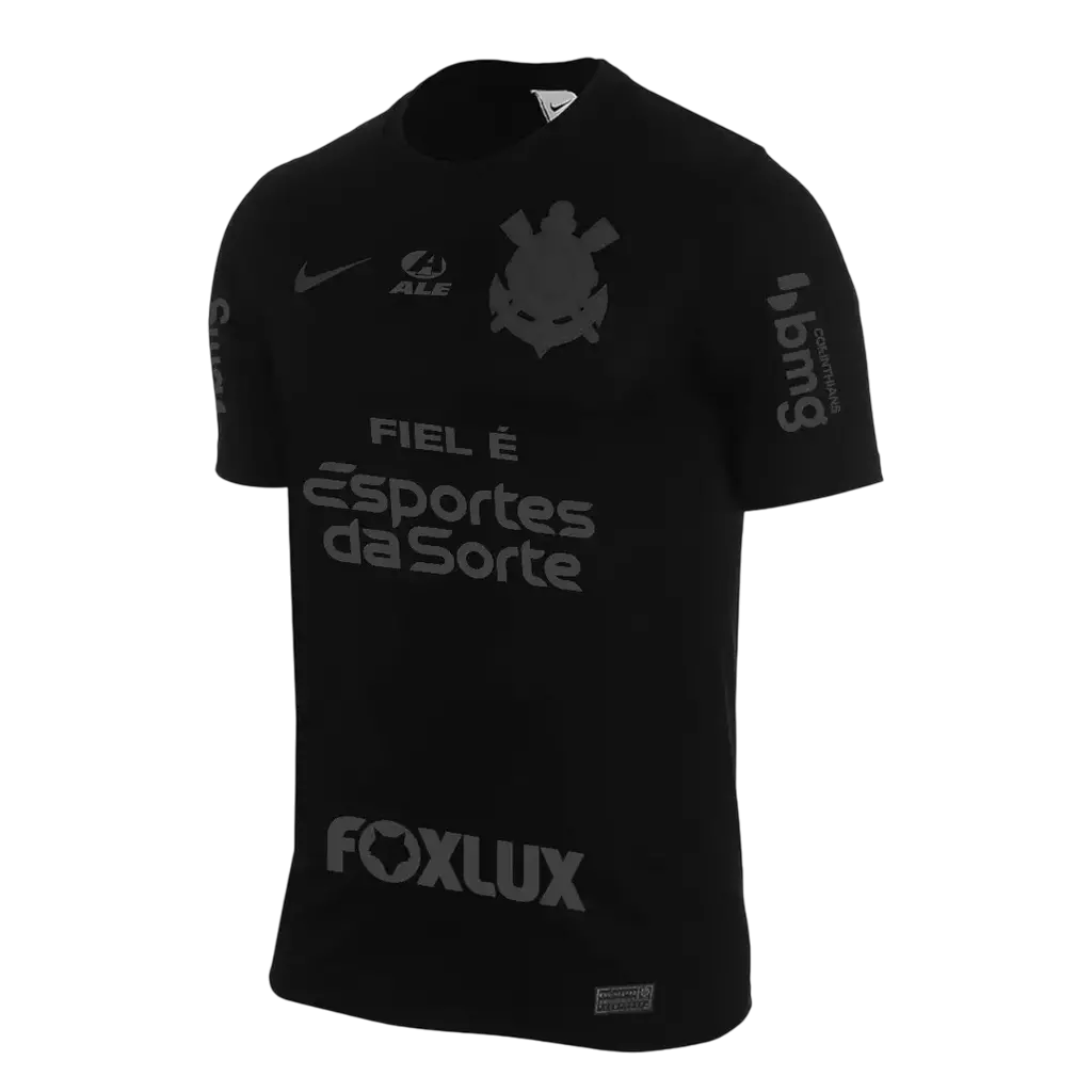 Camisa Corinthians II 24/25 + Patrocínios - Preta