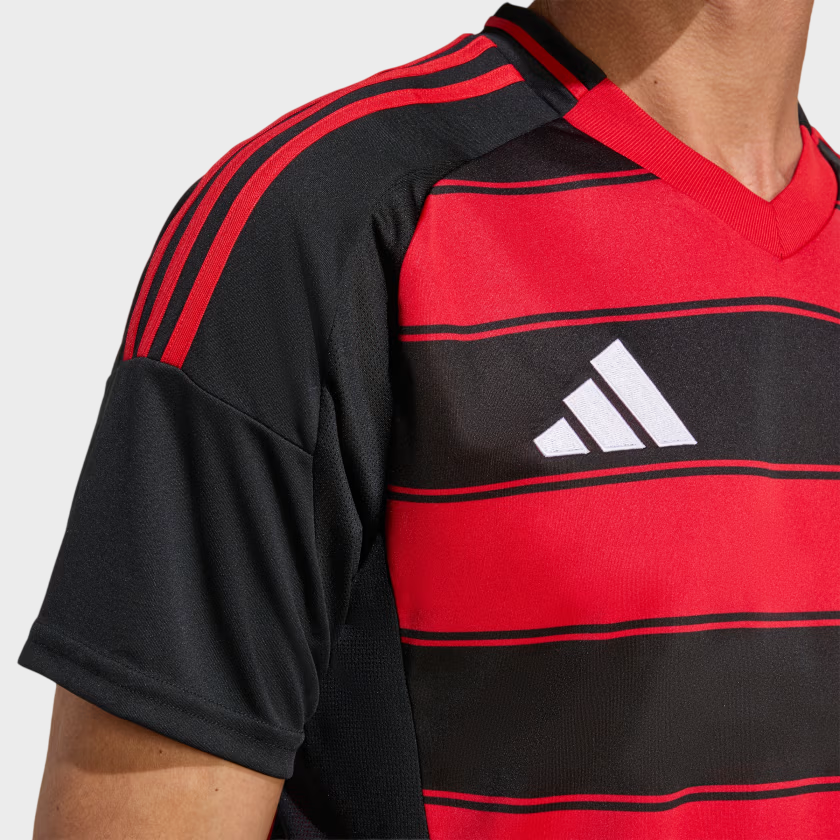 Camisa Flamengo I 25/26 - Torcedor Masculina - Vermelha e Preta