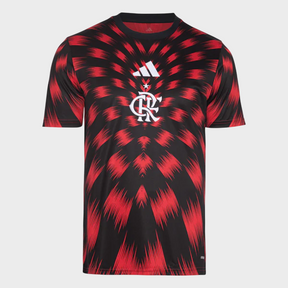 Camisa Flamengo Pré Jogo 25/26 - Vermelha e Preta