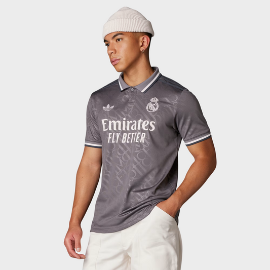Camisa Real Madrid III 24/25 Torcedor Adidas - Cinza