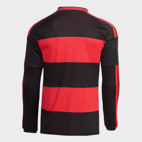 Camisa Flamengo I Manga Longa 26/27 - Vermelha e Preta