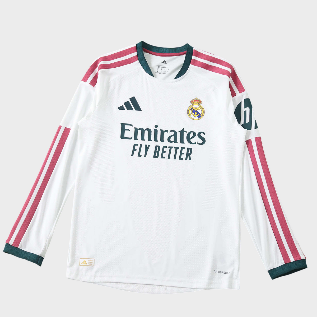 Camisa Real Madrid I Manga Longa 26/27 Torcedor - Branca