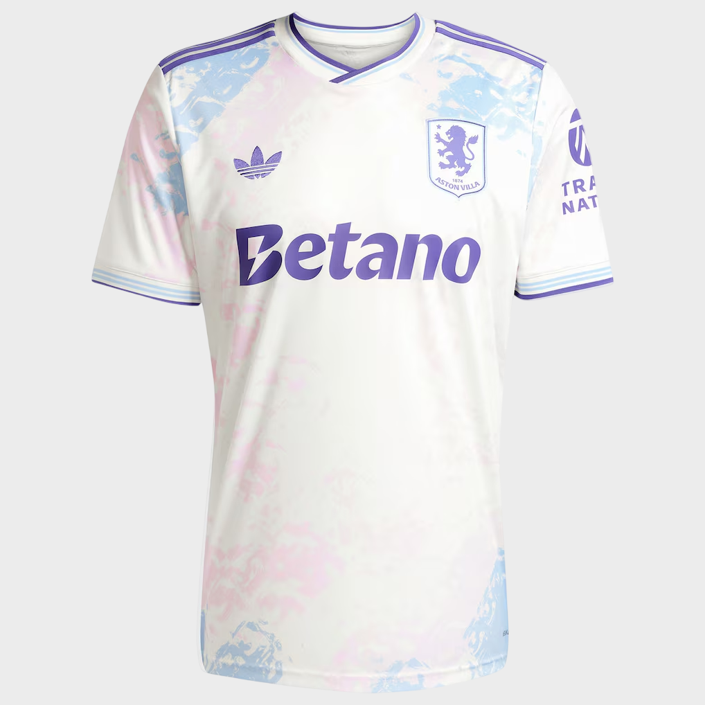 Camisa Aston Villa III 25/26 Adidas Torcedor Masculina - Branca