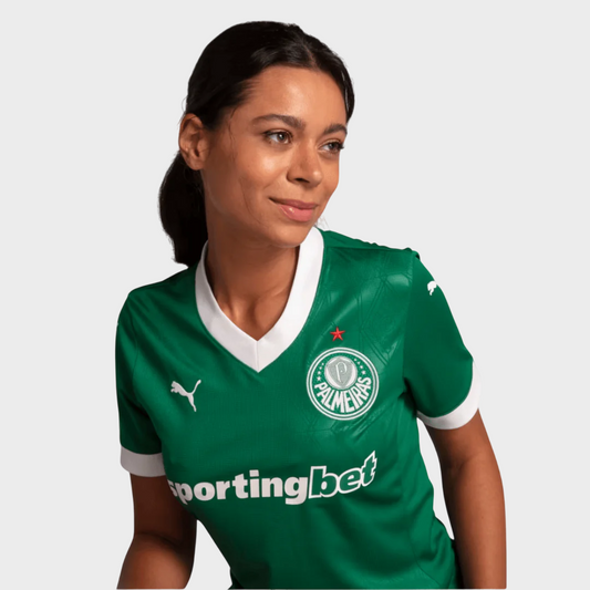 Camisa Palmeiras Feminina I 25/26 - Torcedor Puma - Verde
