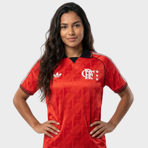 Camisa Flamengo Feminina Lifestyler 2024 - Vermelha