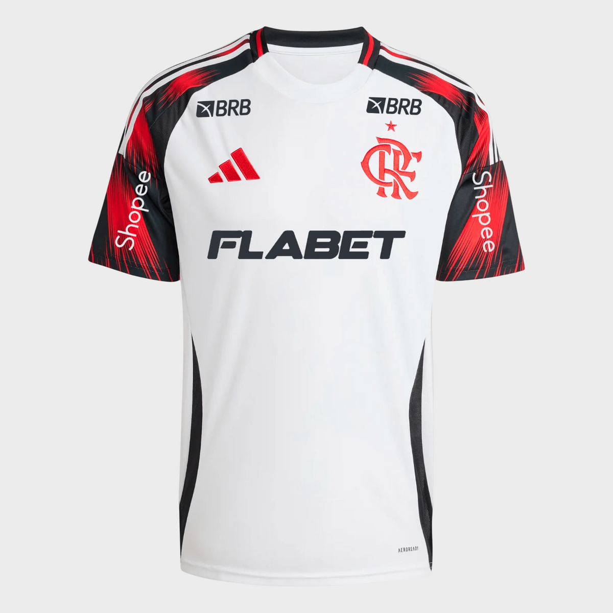 Camisa Flamengo II 25/26 + Patrocínios - Branca